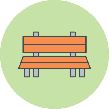 Yedek kulübesi Web simgesi basit illüstrasyon