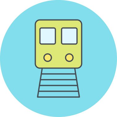 tren simgesi vektör illüstrasyonu