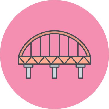 Köprü simgesi vektör illüstrasyonu