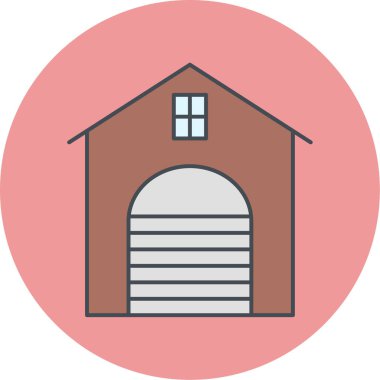 Ev simgesinin vektör illüstrasyonu