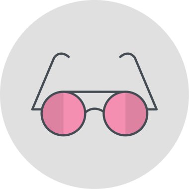 güneş gözlüğü ikonu vektör illüstrasyonu