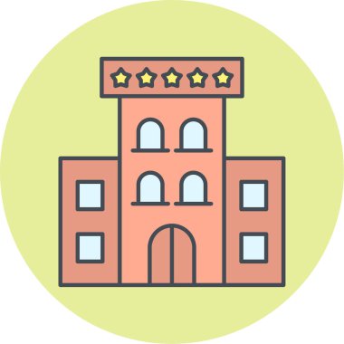 Kiliseye. Web simgesi basit illüstrasyon