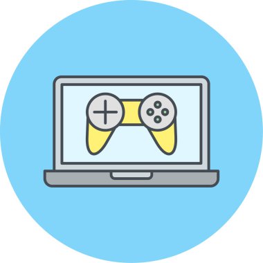 Video oyunu simgesi vektör illüstrasyonu