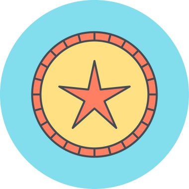 yıldız simgesi vektör illüstrasyonu