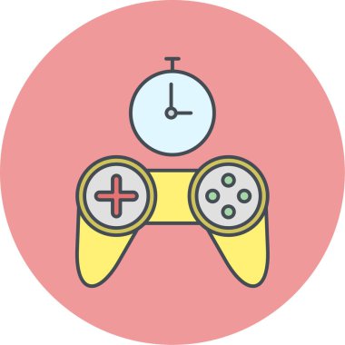 oyun denetleyici simgesi, vektör illüstrasyonu