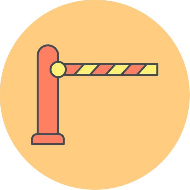 Yol simgesi, vektör illüstrasyonu