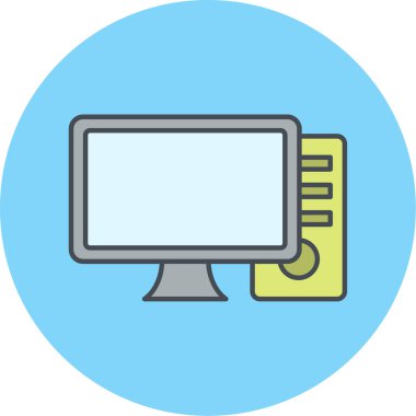 bilgisayar simgesi vektör illüstrasyonu