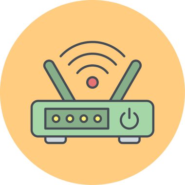 Yönlendirici simgesinin vektör illüstrasyonu