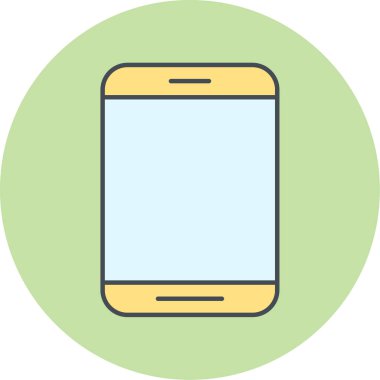 Moda biçimi izole edilmiş arka planda cep telefonu simgesi