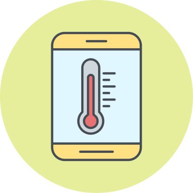 gezici hava ikonu vektör illüstrasyonu