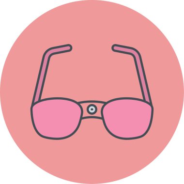 Güneş gözlüğü. Web simgesi basit illüstrasyon