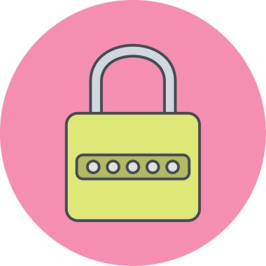 ikon vektör illüstrasyonunu kilitle