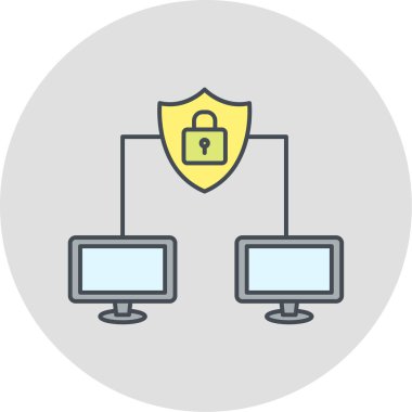 Güvenlik sistemi vektör simgesi