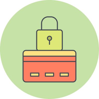 Modern simge vektör illüstrasyonunu kilitle