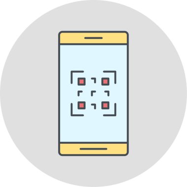 akıllı telefon modern simge vektör çizimi