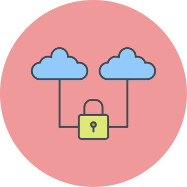 bilgisayar bulutlandırması modern simge vektör çizimi