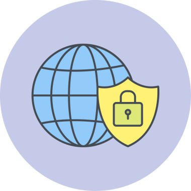 Modern simge vektör illüstrasyonunu kilitle