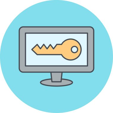 Modern simge vektör illüstrasyonunu izle