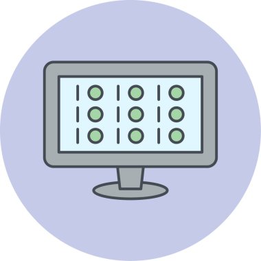 Modern simge vektör illüstrasyonunu izle