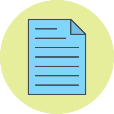 belge modern simge vektör illüstrasyonu