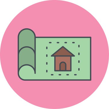 Modern simge vektör illüstrasyonunun taslağı