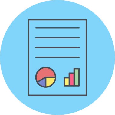 belge simgesi vektör illüstrasyonu