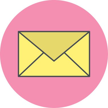 E- posta simgesi vektör illüstrasyonu