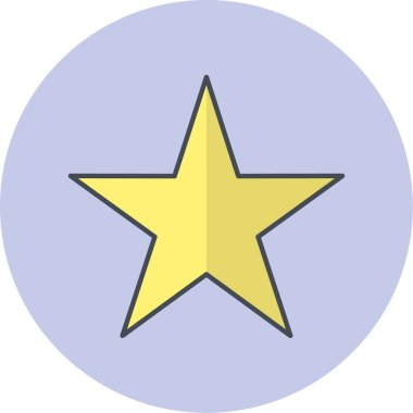 yıldız simgesi, vektör çizimi