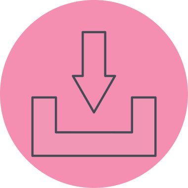 Simge indir, vektör illüstrasyonu