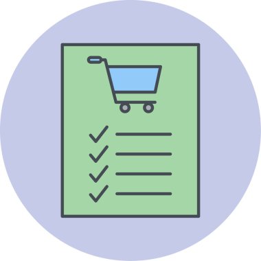 Alışveriş arabası. Basit tasarım