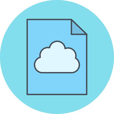 bulut simgesi, vektör illüstrasyonu