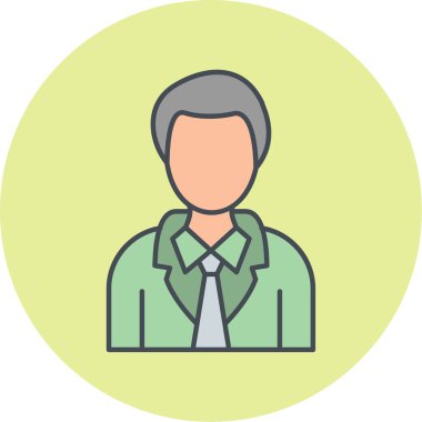 avatar. Web simgesi basit illüstrasyon