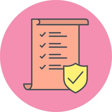 Belge simgesinin vektör illüstrasyonu