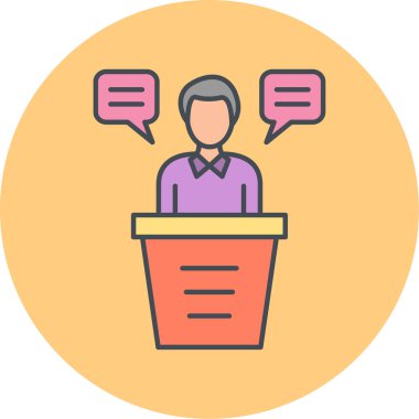 İnsan simgesinin vektör illüstrasyonu