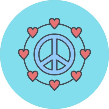 Kalp. Web simgesi basit tasarım