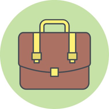 evrak çantası simgesi, vektör illüstrasyonu