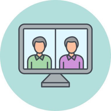 kullanıcı. Web simgesi basit illüstrasyon