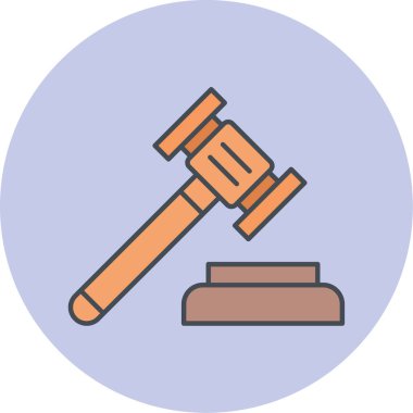 Açık artırma simge vektör çizim