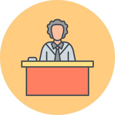 İş konferansı. Basit illüstrasyon