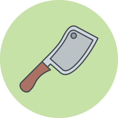 Mutfak bıçağı simgesinin vektör illüstrasyonu