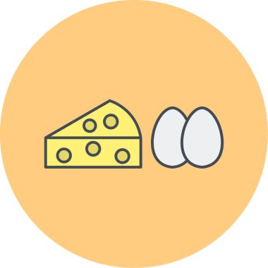 Gıda simgesinin vektör illüstrasyonu