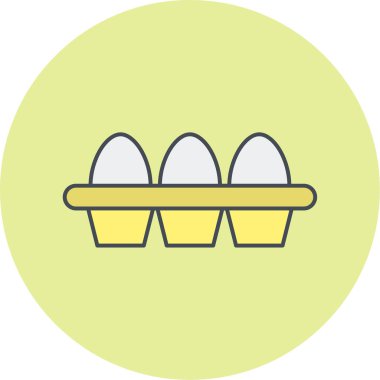 Yumurta. Web simgesi basit illüstrasyon