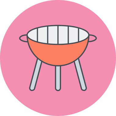 Izgara ikonu. vektör illüstrasyonu