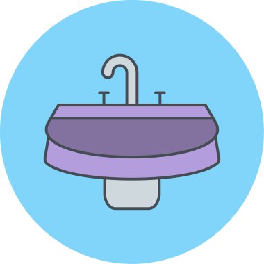 duş ikonu vektör illüstrasyonu