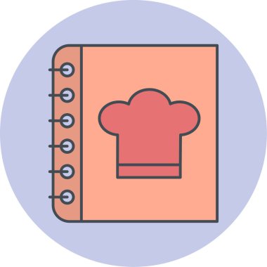 Şef şapka ikonu. vektör illüstrasyonu