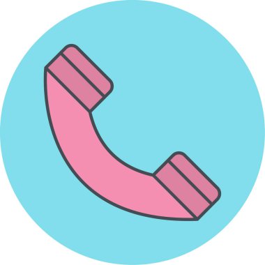 Telefon simgesi vektör illüstrasyonu