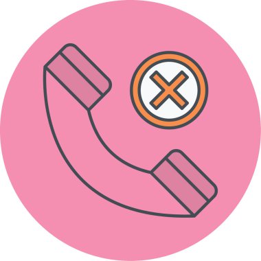 Telefon simgesi vektör illüstrasyonu