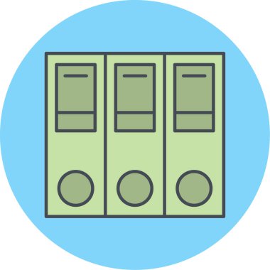 Ofis dizinleri simgesi. vektör illüstrasyonu