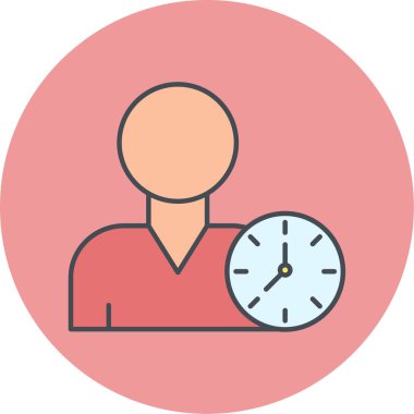 Bir insan simgesinin vektör illüstrasyonu