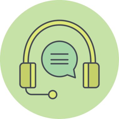 çağrı merkezi simgesi, vektör illüstrasyonu